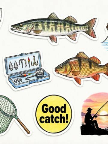 Стикерпак для рыбаков