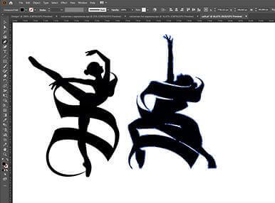 Дизайн логотипа для студии танцев