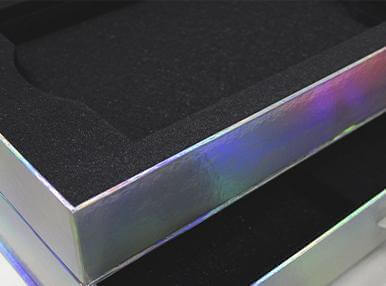 мягкий ложемент из поролона коробка с магнитным замком и вторым блоком