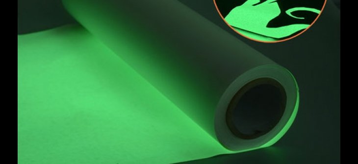 Печать на светонакапливающей плёнке