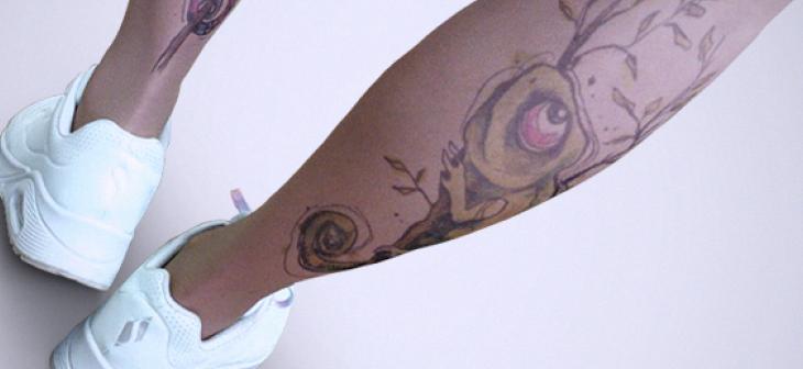 Печать на колготках